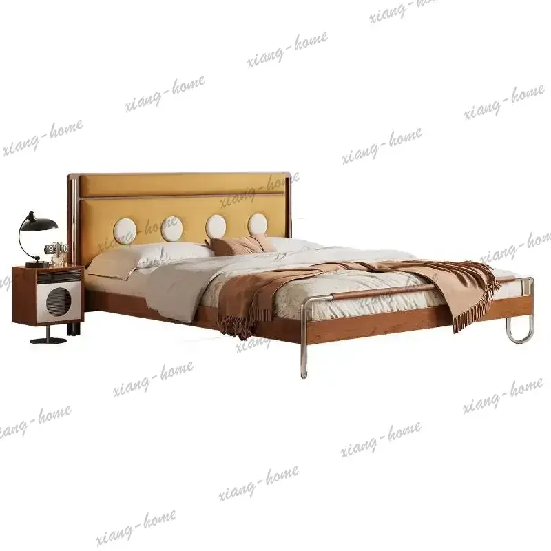 PG Dormitory Accessories Double Bed Mattresses Barrier Luxury Headboards Double Bed Loft Bunker Letto Matrimoniale Furniture