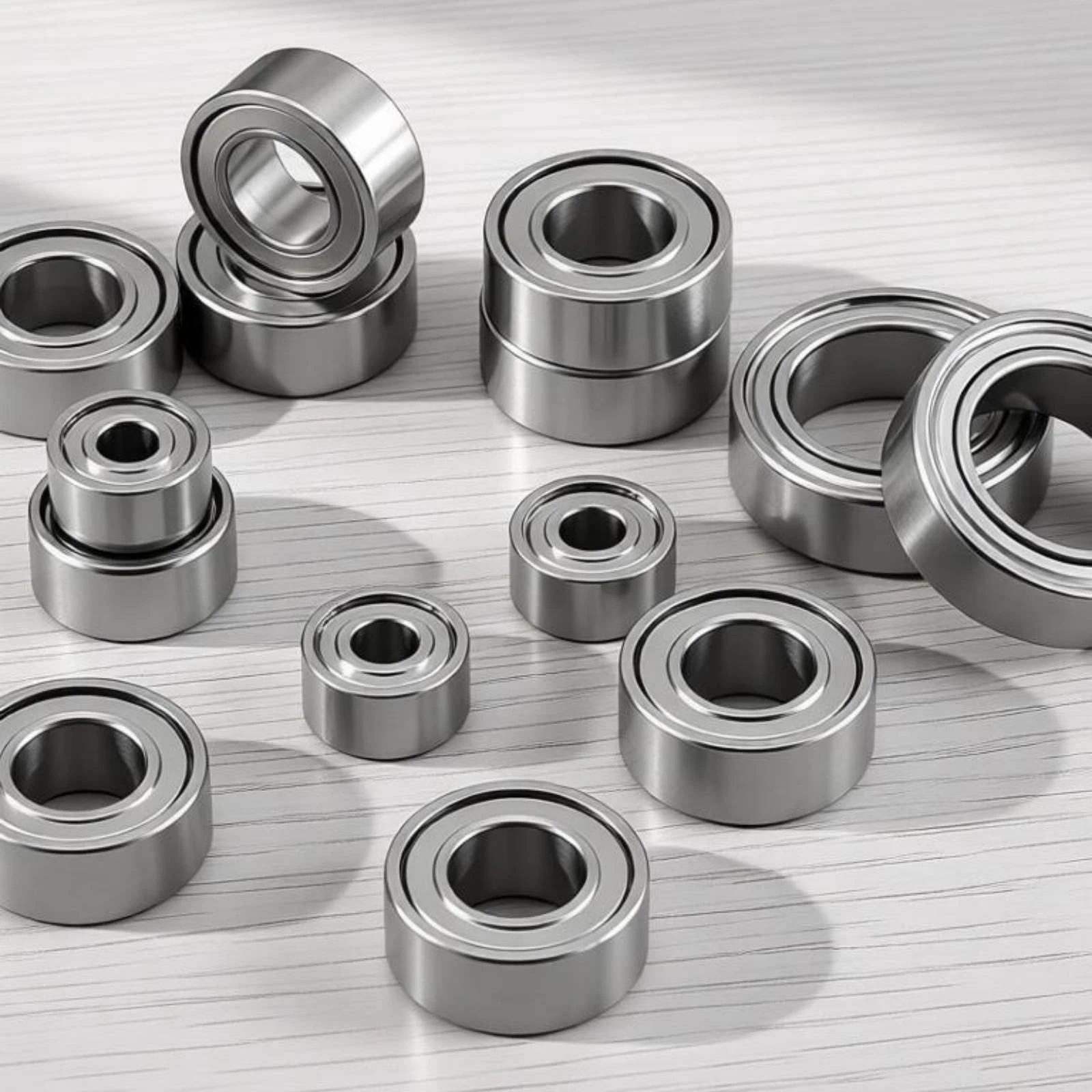 

14 Pieces Rc Car Bearing Set Central Hole Miniature Ball Bearings Rc Car Ball Bearings Low Friction Hobby Parts Easy to Install