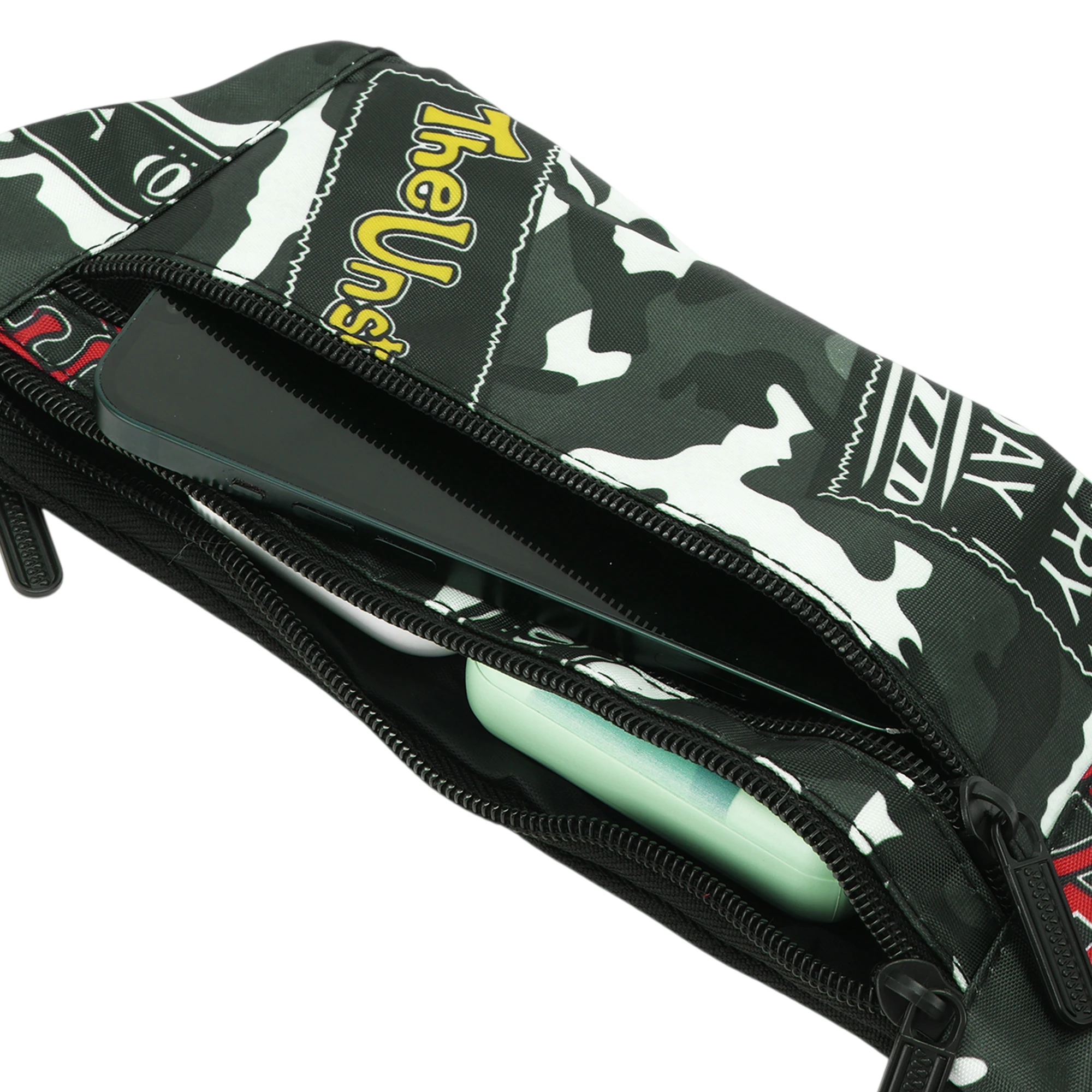 X Autohaux Thin Camo Fanny Pack رمادي 1 قطعة #5