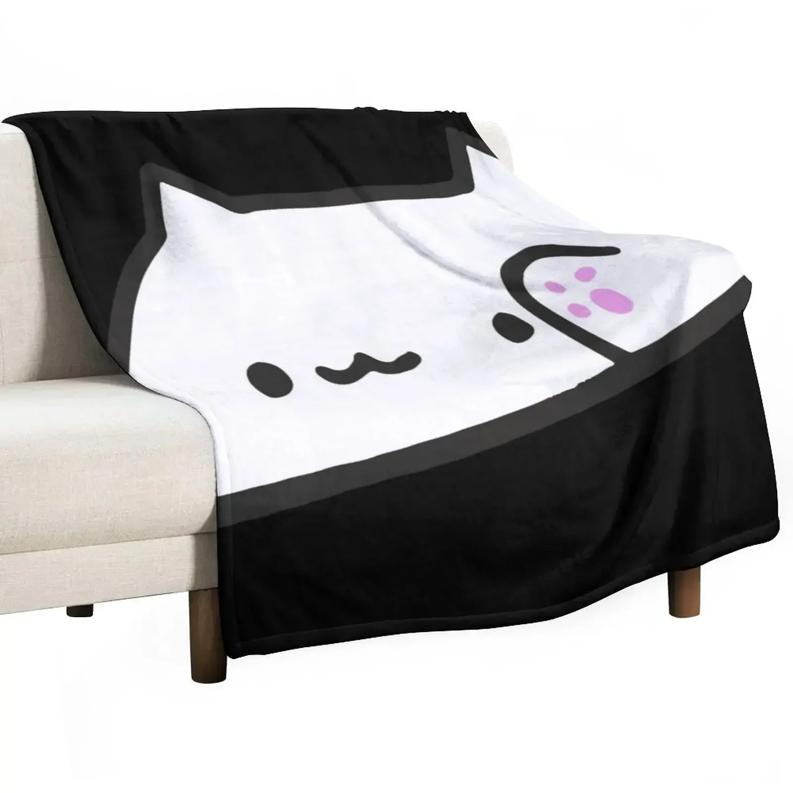 Bongo Cat Meme Throw Blanket Hair Sofa Flannels Decorative Beds Blankets