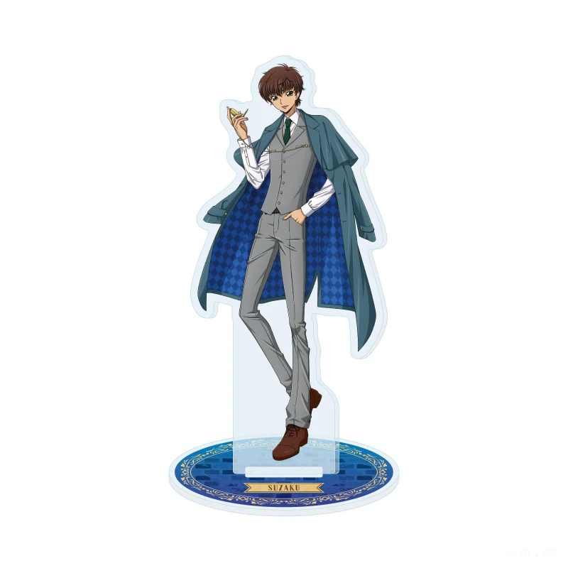 Anime Code Geass Acrylic Stand Figure Desktop Decoration Collectible Ornament Cartoon Character Model Gift for Fans Keychain