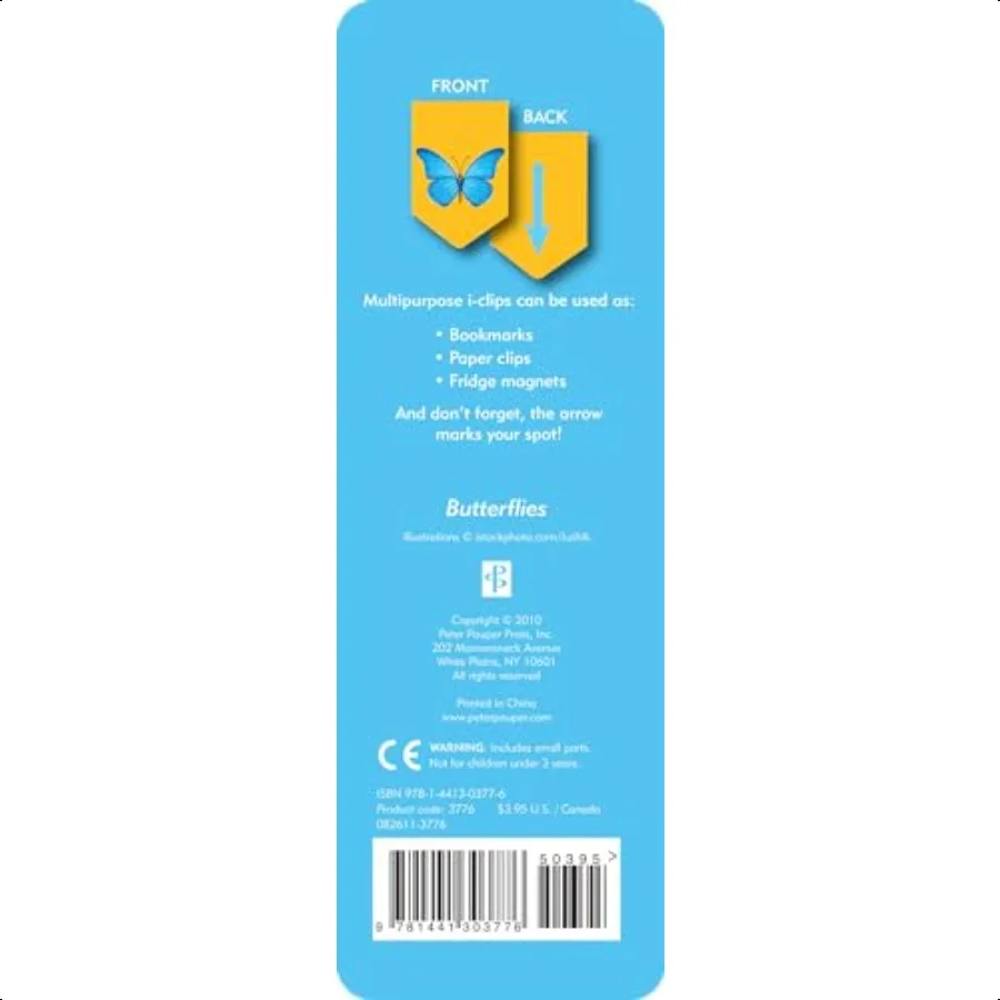 Schmetterlinge iClips magnetische Lesezeichen
