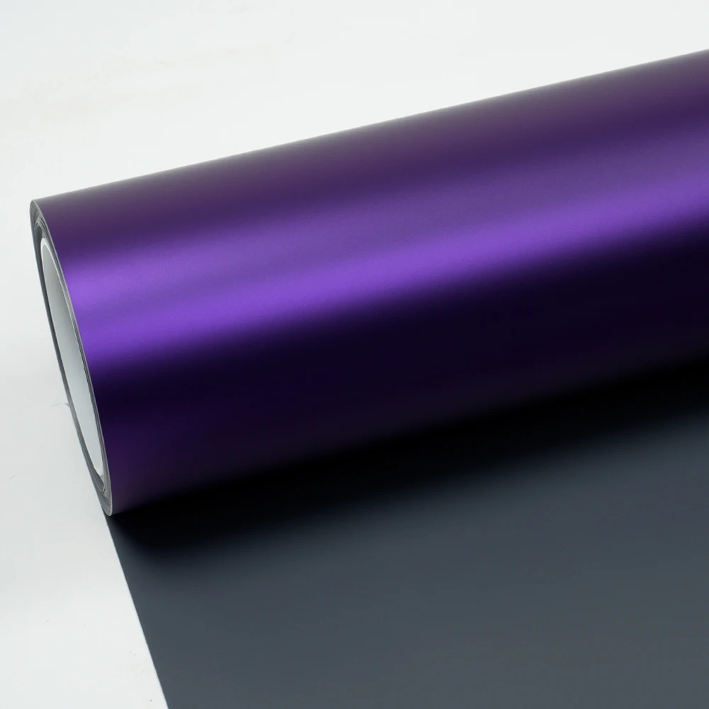 High Quality Colour Change Vinyl Wrap Film Suppliers Air Release Wholesale PVC Auto Folie Ghost Chrome Purple