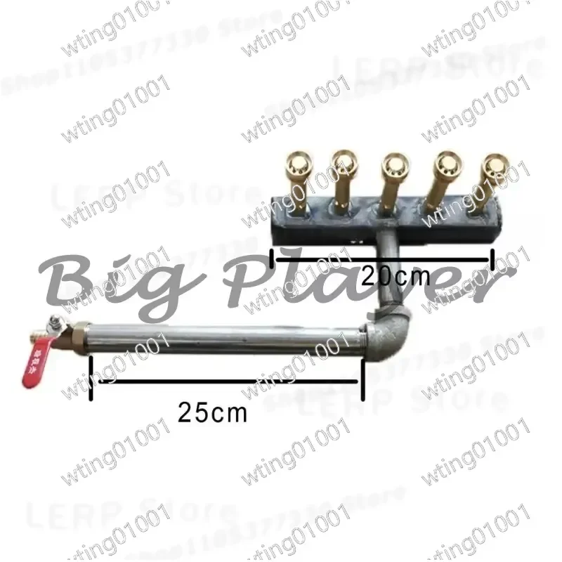 for 5-hole High Pressure Fire Burner Portable Desktop Gas Stove for Household Outdoor BBQ Pan Cooking Efficient Heat