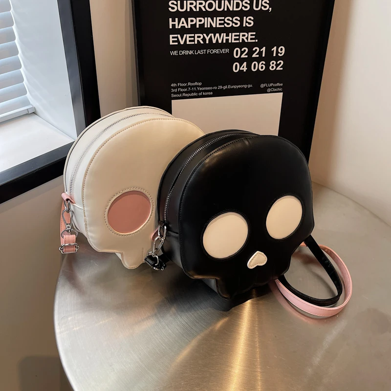 

Модные повседневные сумки на плечо из искусственной кожи на Хэллоуин 2026, горячая распродажа в стиле ретро, супер крутые, популярные, модные, индивидуальные сумки через плечо для женщин