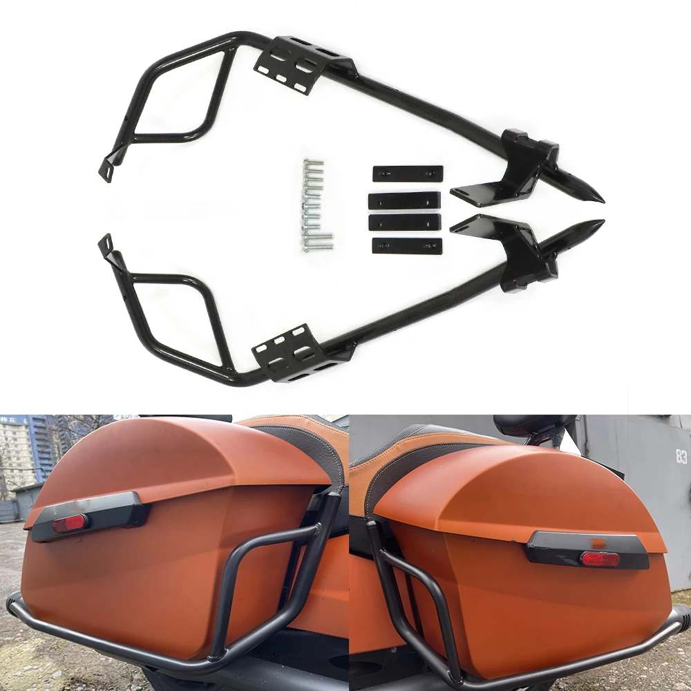 For Victory Cross Country Saddlebag Guards Rear Case Protector Bars Trunk Rails Cross Tour Cross Road 2012-2017