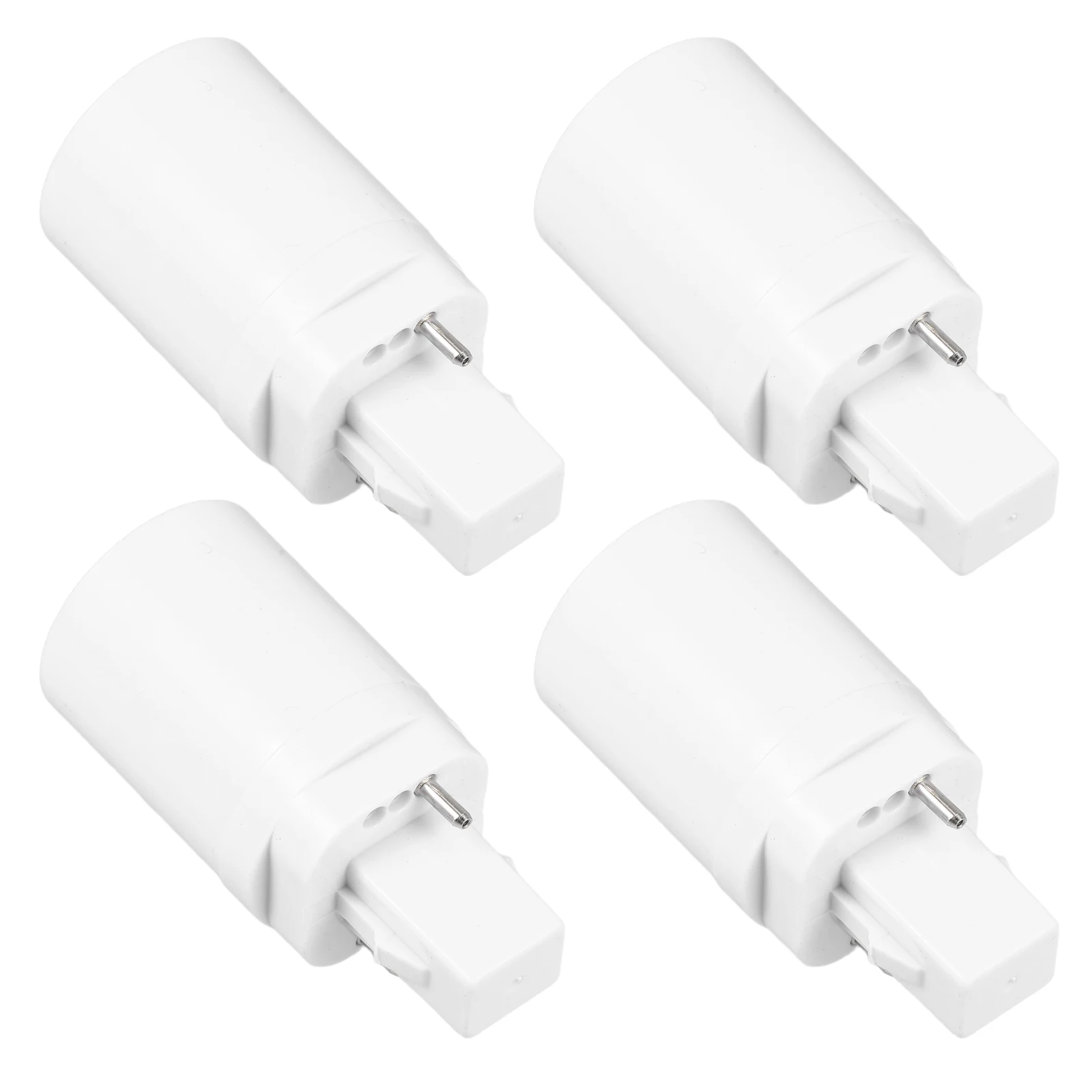 

4pcs To E27 Lamp Converter 2-Pin Light Socket Screw Led Bulb Simple Installation Bulb Adapter Light Bulbs Holder E27 Screw
