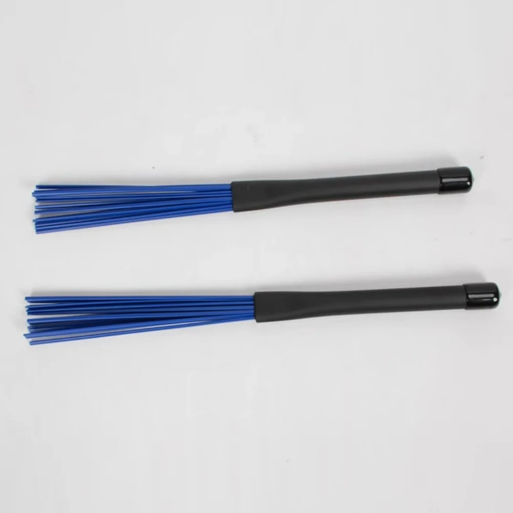

2 Pcs Drum Brush Nylon Sticks Snare Wire Accessories Metal Stainless Steel Retractable