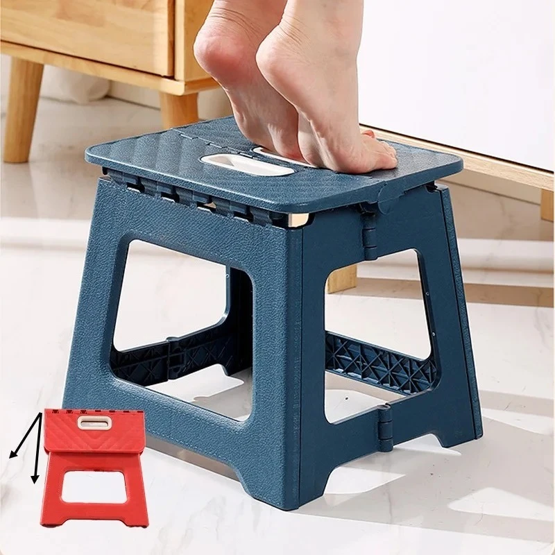 2024 New Adult Children Portable Folding Stool Thickened Plastic Saddle Chair For Outdoor Camping And Fishing