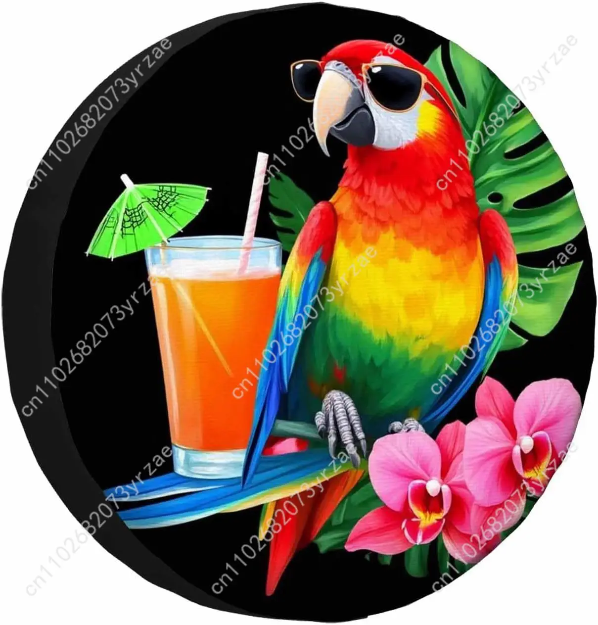 

Tropical Parrot Various Models Spare Car Tire Cover Sand Dust Prevention Protect Wind Rain Tire Cover Sturdy Durable Tire Covers