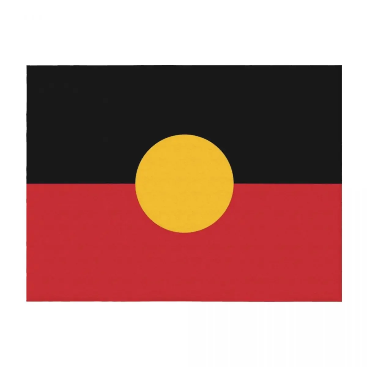 

Aboriginal Flag #3 Throw Blanket Flannel Luxury anime Luxury Designer Blankets