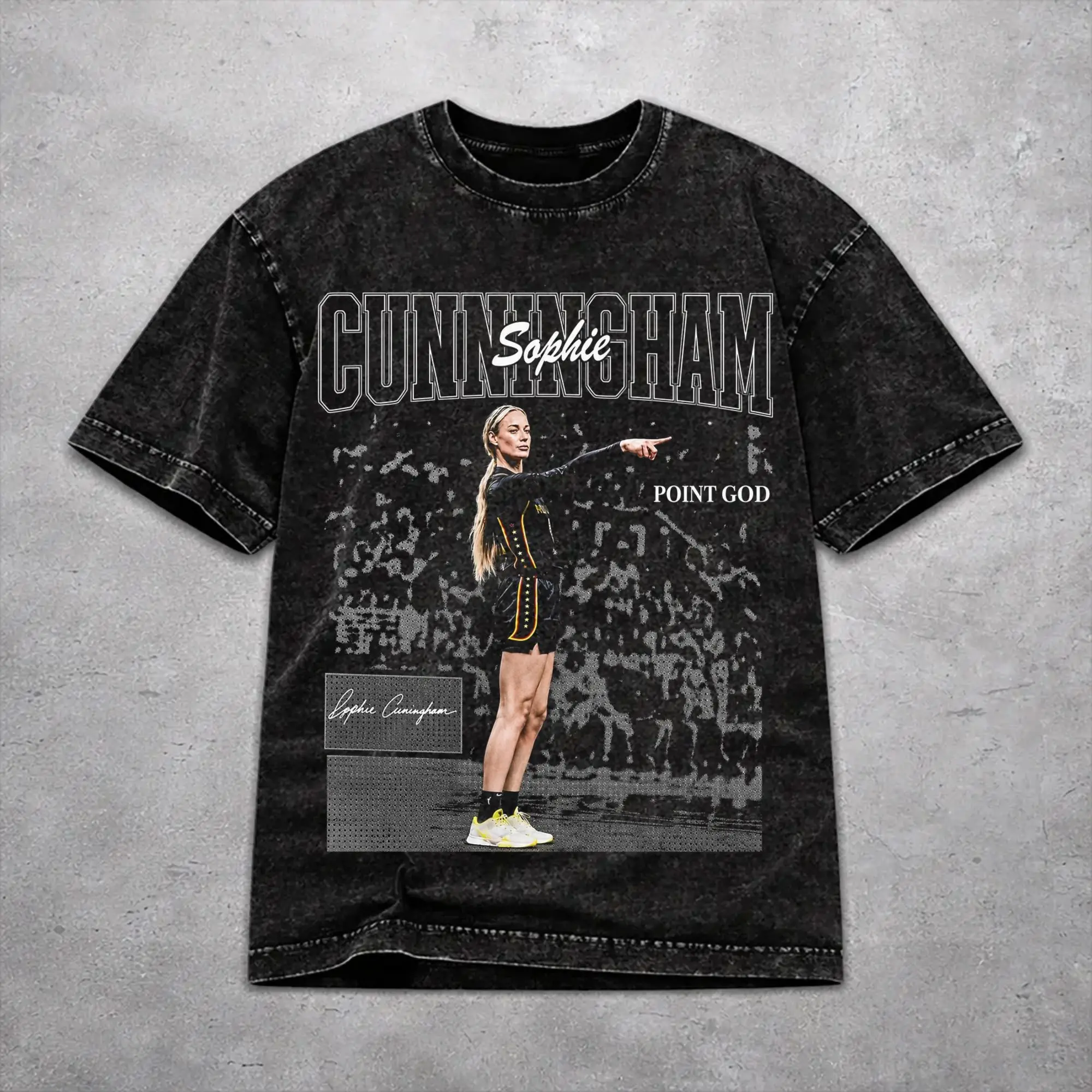 Sophie Cunningham Point Good Meme  T Shirt Vintage Style For Men Women Cotton Tee Shirts Clothes