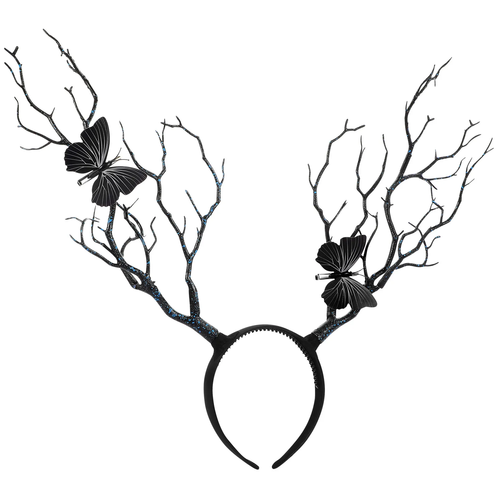 

Branch Shaped Hair Band Halloween Hair Decor Party Headband Antler Tree Design Unique Silicone Headdress for Women Girls Cosplay