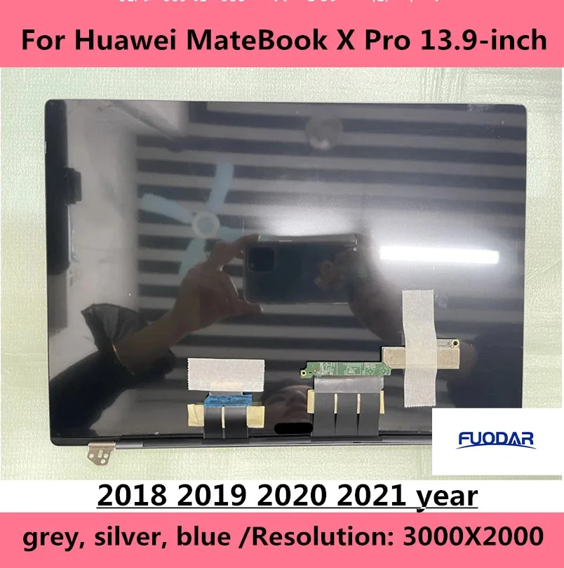 

NEW 2018-2021 years13.9-inch LCD screen for Huawei MateBook X Pro MACH-W19 W29 Touch LCD display screen replacement 3000X2000