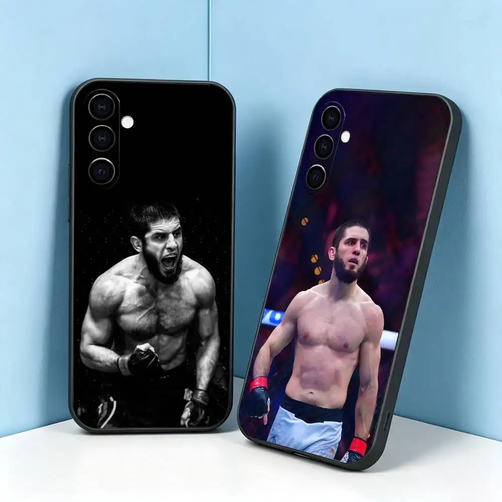 Islam-M Makhachev P4P  Phone Case For Samsung Galaxy A73,A72,A71,A70,A53,A52,A51,Others Soft Black Cover Gift