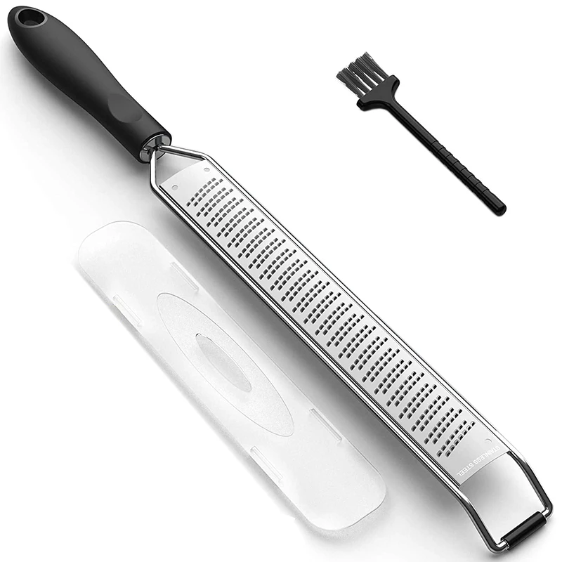 

Lemon Zester & Cheese Grater - Stainless Steel - Kitchen Tool , Nutmeg, Chocolate, Vegetables, Fruits, Dishwasher