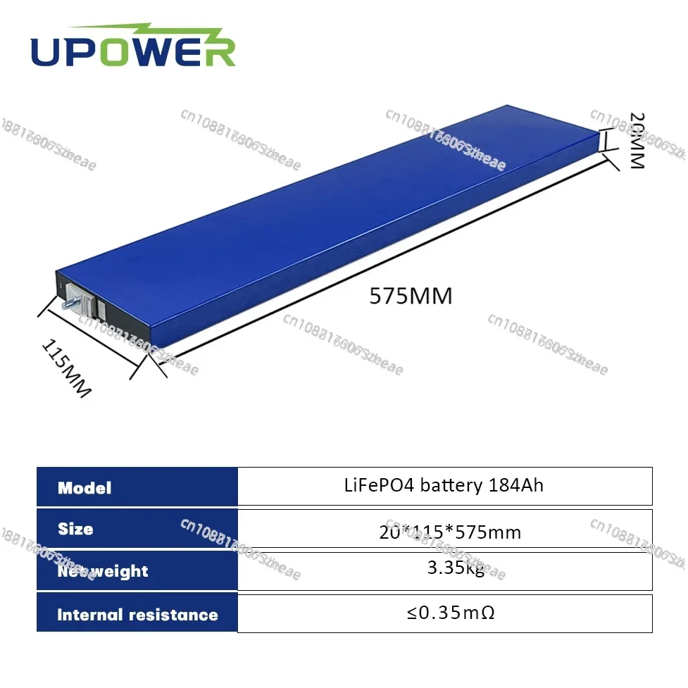 Lithium Blade Thin Battery RV Solar Energy Storage Power Supply Power Large Single Blade New Honeycomb 3.2V/184AH