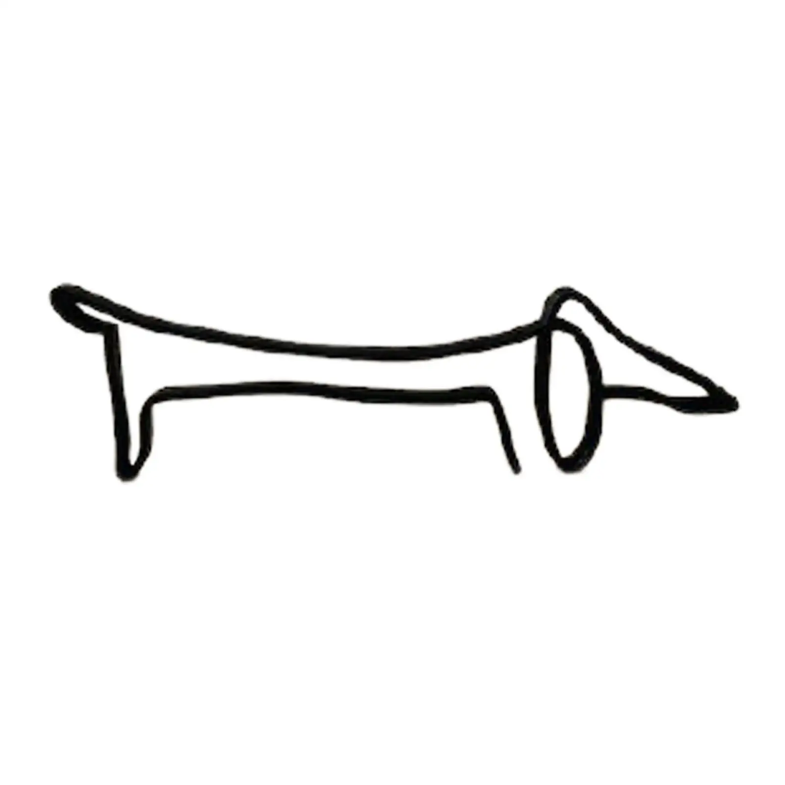 Iron Cat Abstract Sculpture Dog Ornament Figurines Modern Home Decor Statue for Desktop Bookshelf Minimalist Room Decoration