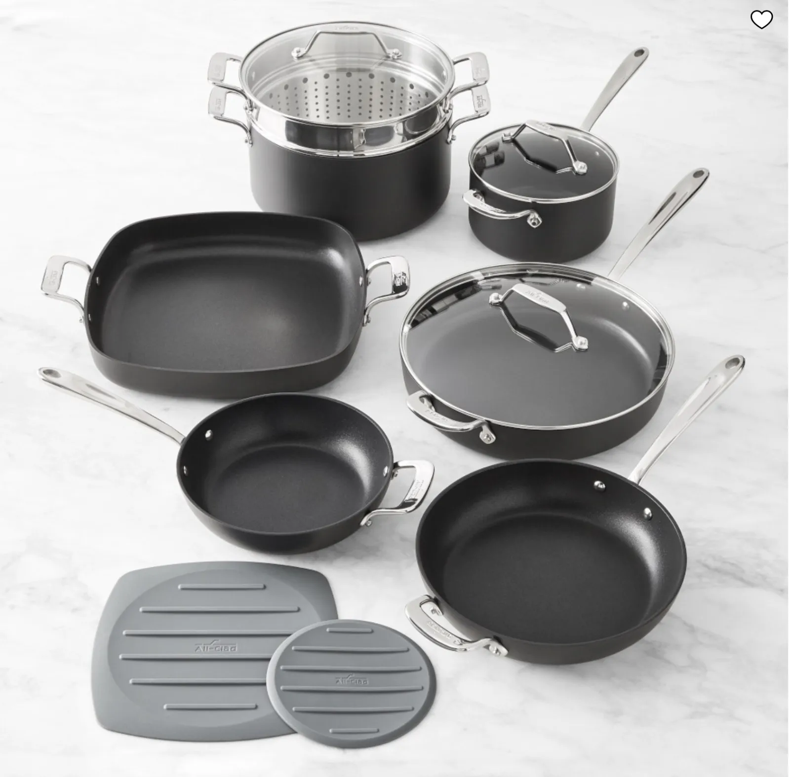 

Nonstick 10-Piece Cookware Set H911SA64 NEW Factory Sealed