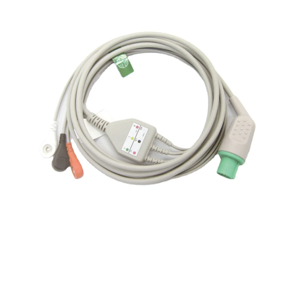 EKG кабель для Hellige Cardioserv ECG кабель 3/5, свинцовый провод AHA IEC