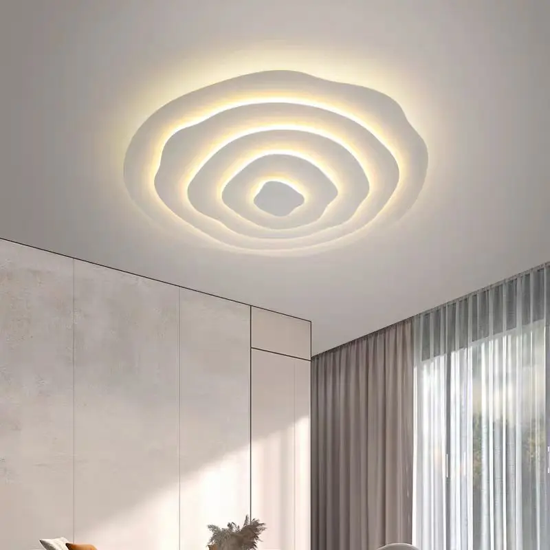 Modern LED cloud Ceiling Lamp minimalist white curve line lamp Living room Bedroom eye care thin lamp Aisle kids ceiling light