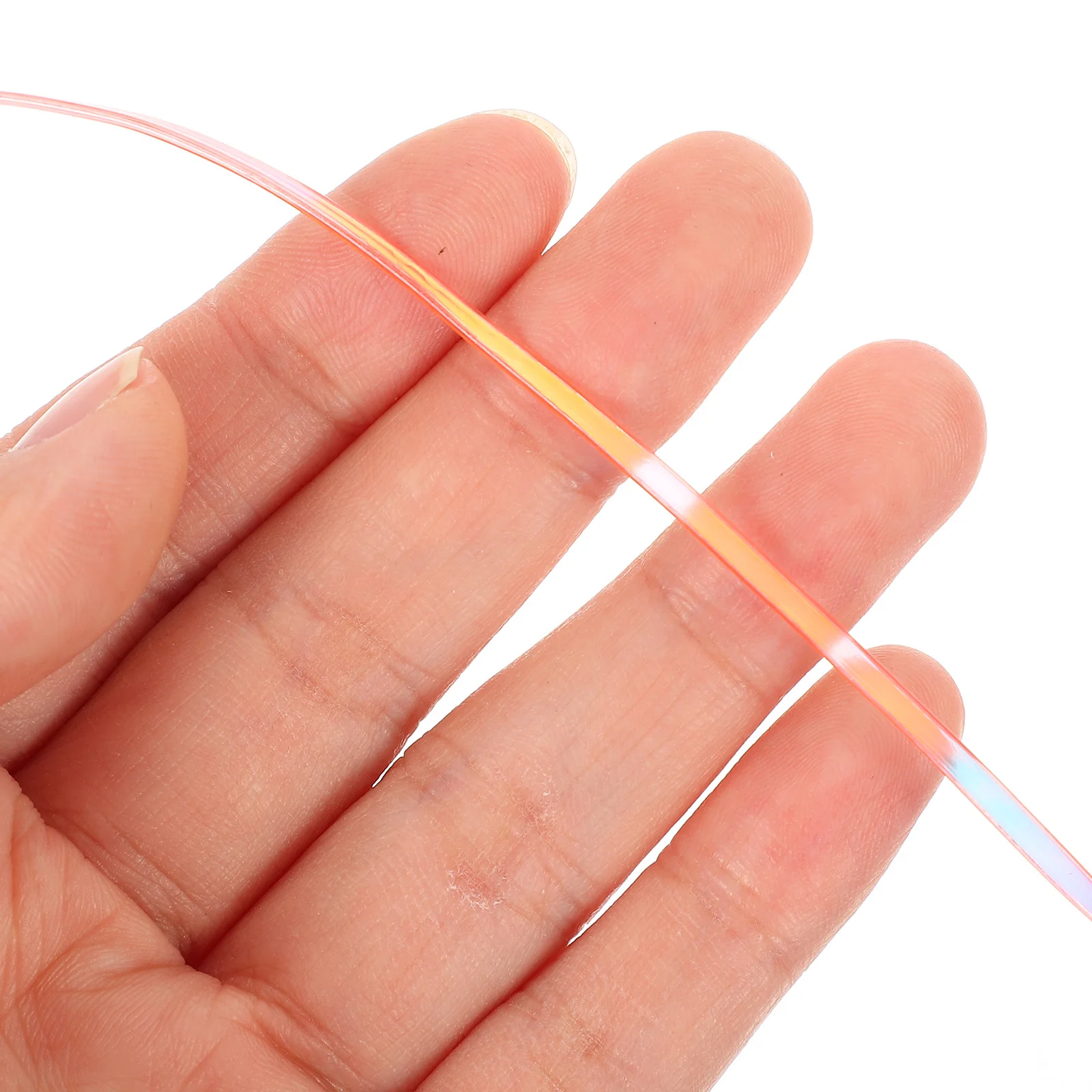 1Set Plastic Lanyard Strings for DIY Crafts Colorful Flat Rope Hand Woven Bracelet Making Material Kids Adult Friendship