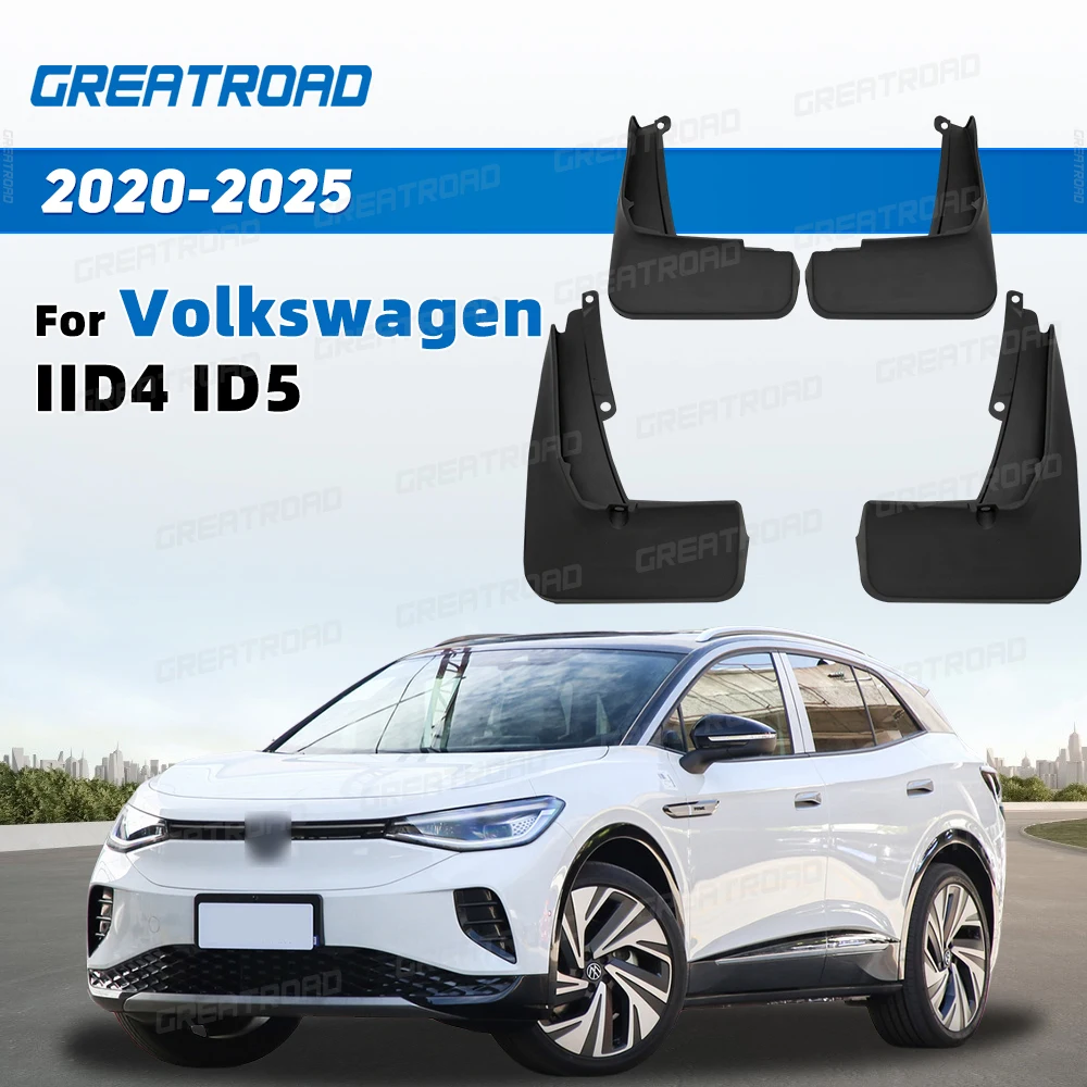 For Volkswagen VW ID.4 ID.5 2020-2025 Fender Mudflaps Splash Guards Mudguards Mud Flaps car Accessories