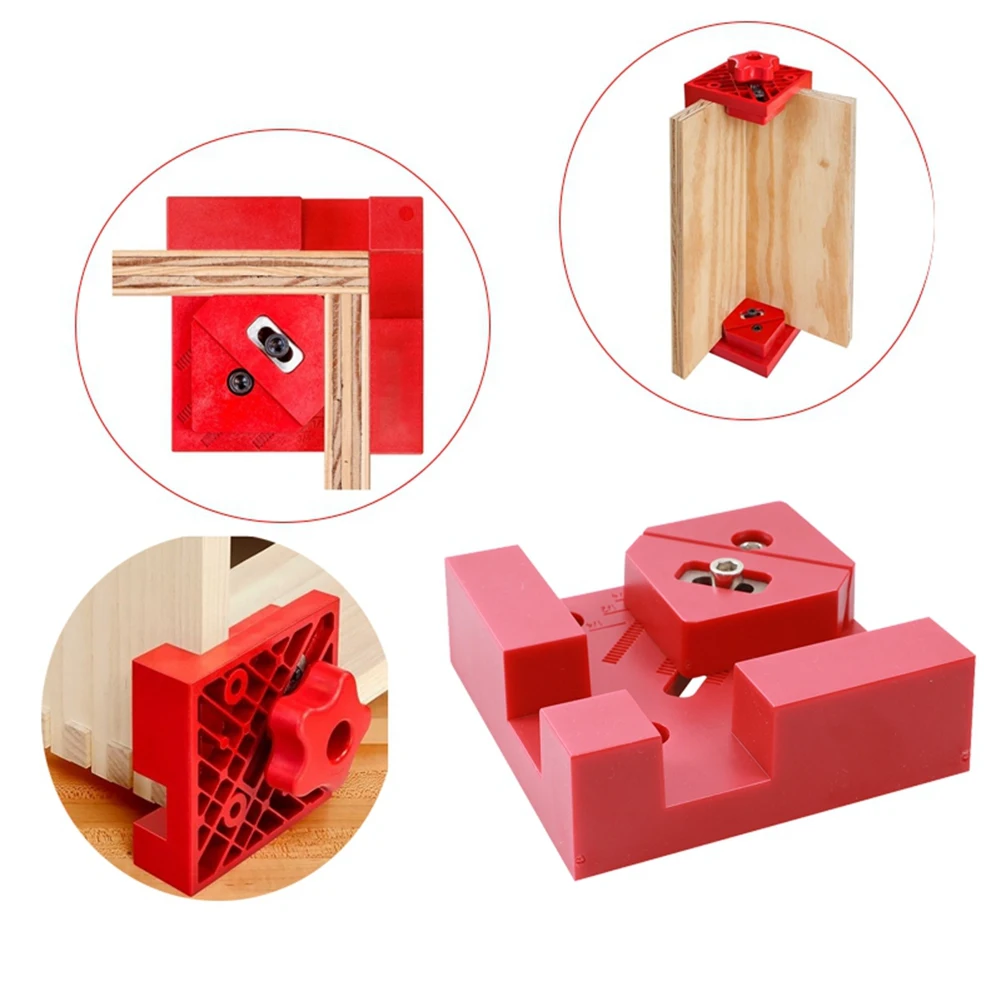 Abrazaderas de ángulo recto de 90 grados, accesorio auxiliar, tablero de empalme, Panel de posicionamiento, Clip fijo, carpintería de carpintero, 4 piezas
