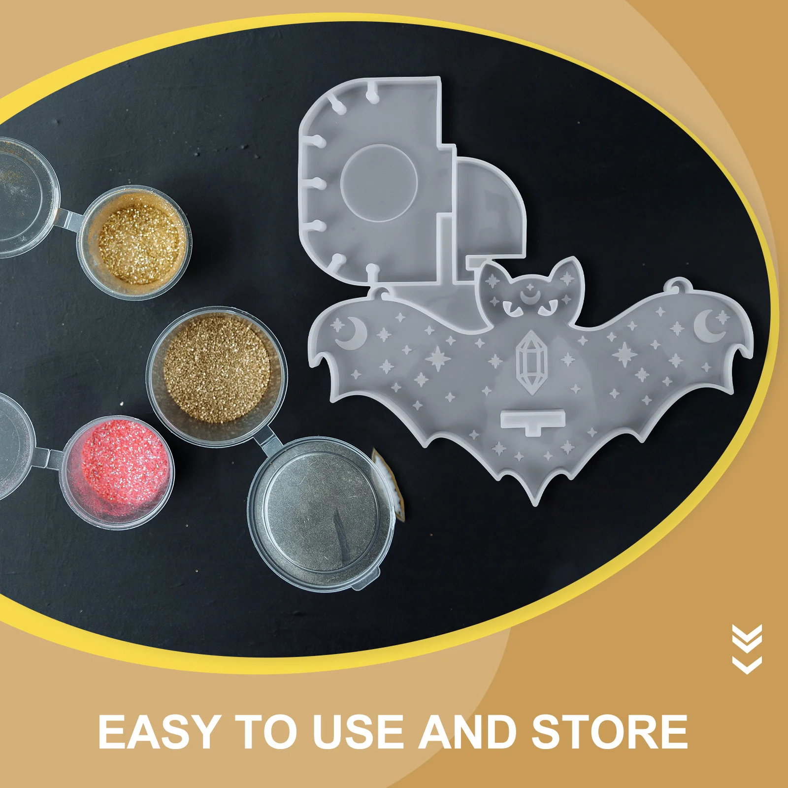 

Cat Bat Silicone Mold Storage Rack Making Mold For Diy Epoxy Resin Jewelry Accessories Craft Handmade Crystal Holder