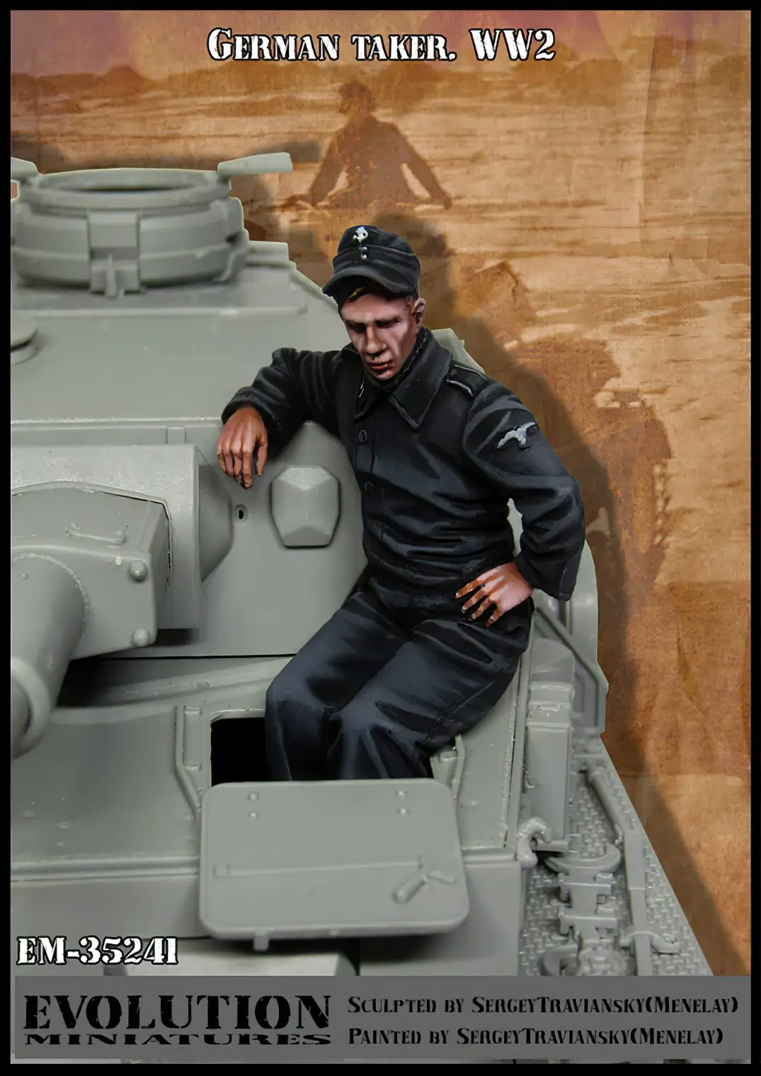 

1:35 model kit resin kit Soldiers sitting in Panzer