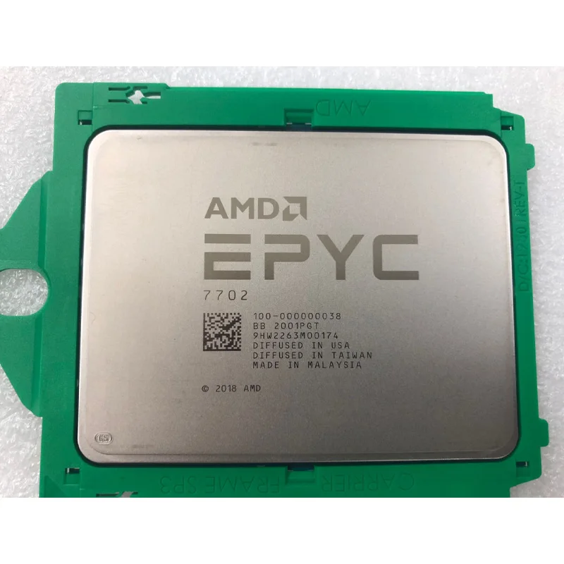 EPYC 7702 Processor 64 Core 128 Threads 2.0Ghz Up to 3.35GHz CPU SP3 Unlocked Version Server Processors
