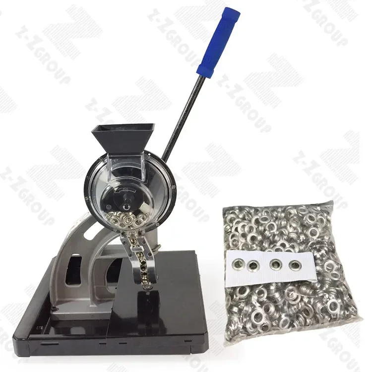 Good Quality Advertising Portable Tool Semi-auto Grommets Eyelets Punching Machine With Some  Eyelet Parts