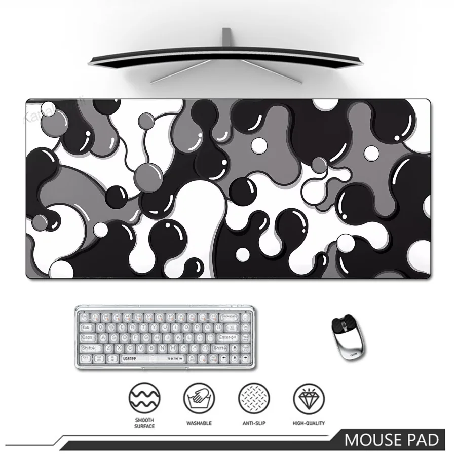 Tapis de souris liquide Strata grand tapis de souris XXXL tapis de clavier ordinateur Gamer tapis de bureau tapis de Table imperméable tapis de souris en caoutchouc