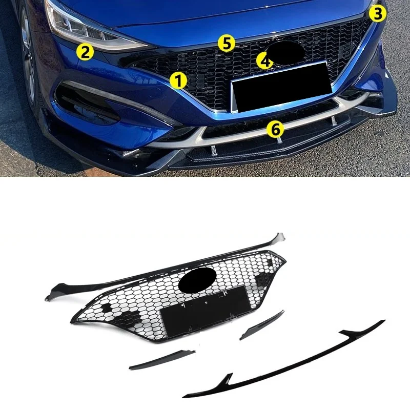 

Car Grille for Hyundai LAFESTA modified Radiator grill Trim Gloss black Net Auto accessories