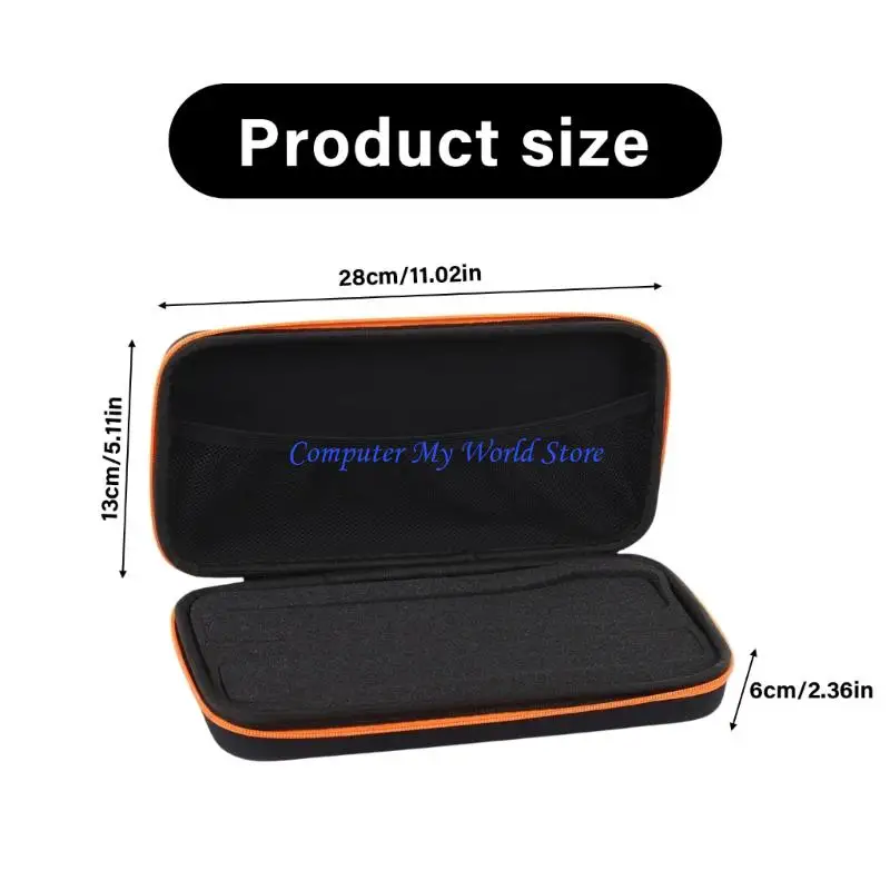Y08B Protective Double Microphone Carrying Bag Shockproof Waterproof Design Hold 2Mics Cables Compactly Storage Box