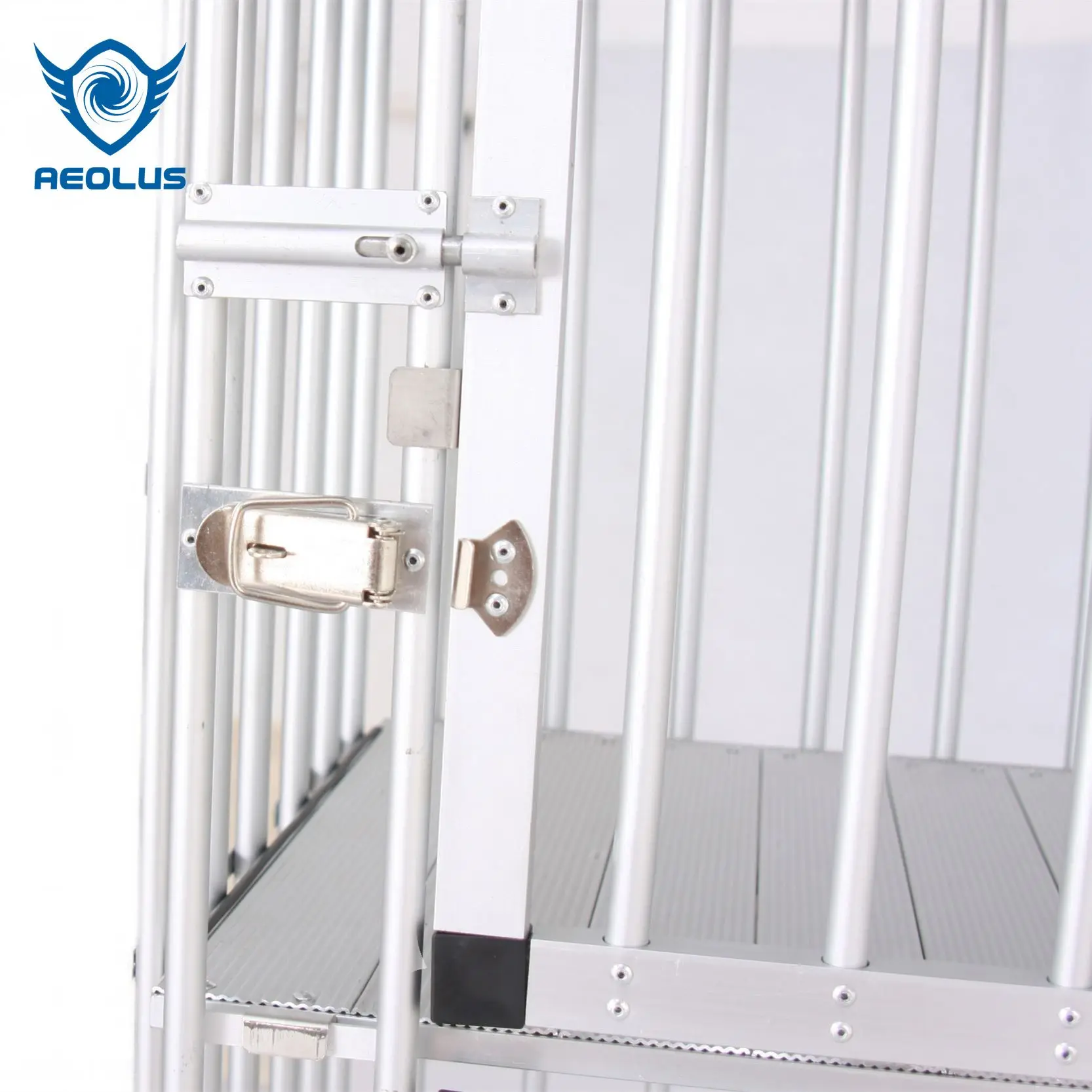 Pet Supplies Foldable Dog Kennel Aluminum Frame Display Rack for Store