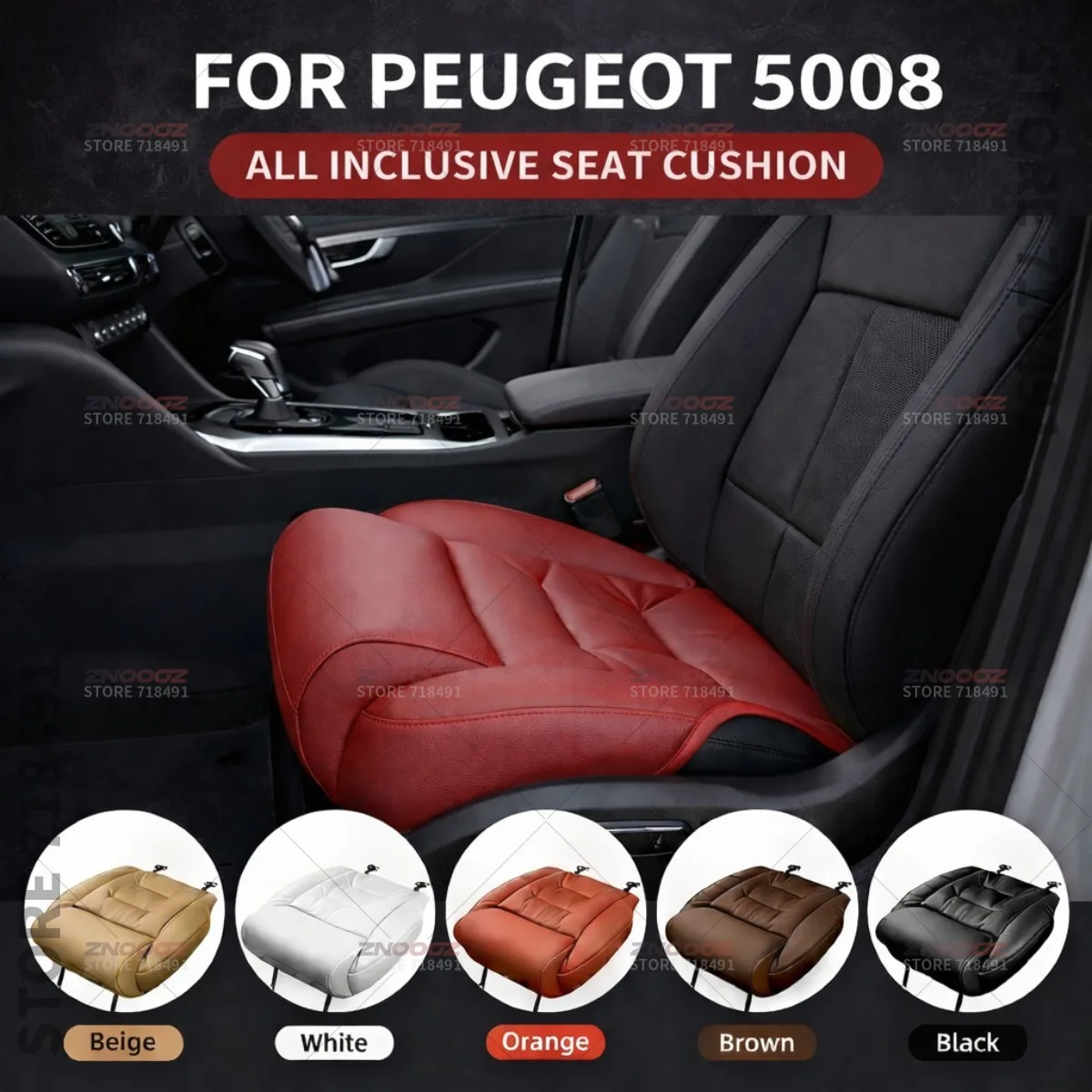 

For Peugeot 5008 Life Car Seat Leg Support Extension Seat Cover Memory Foam Extender Cushion Interior Accessories