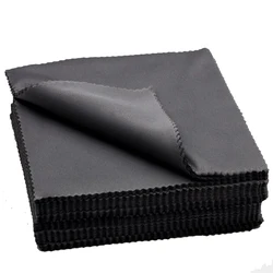 3pcs/lot Black Microfiber Sunglasses Eyeglasses Cleaning Cloth 13*13cm Glasses lenses Eyewear Clean Lens Cloth Accessories