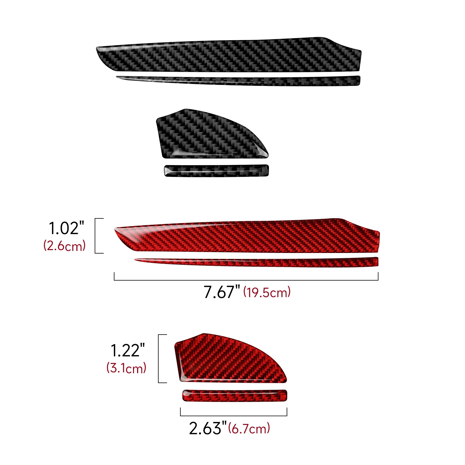For Chrysler 300 (2011-2023) Center Console Dashboard Panel Soft Carbon Fiber Interior Sticker Car Trim Accessories