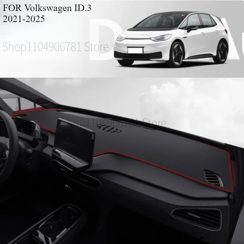 FOR Volkswagen ID.3 2021-2025 Car Dash Mat Dashmat Dashboard Mat Cover Sun Shade Dash Board Cover Carpet  Accessories view 2