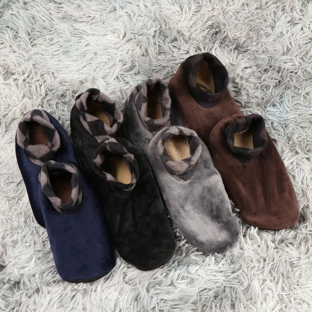 موضة رشاقته السرير جورب مكافحة زلة Sockings شتاء دافئ رشاقته السرير جورب مرونة المنزل جوارب يمكن السير بها على الأرض رجل