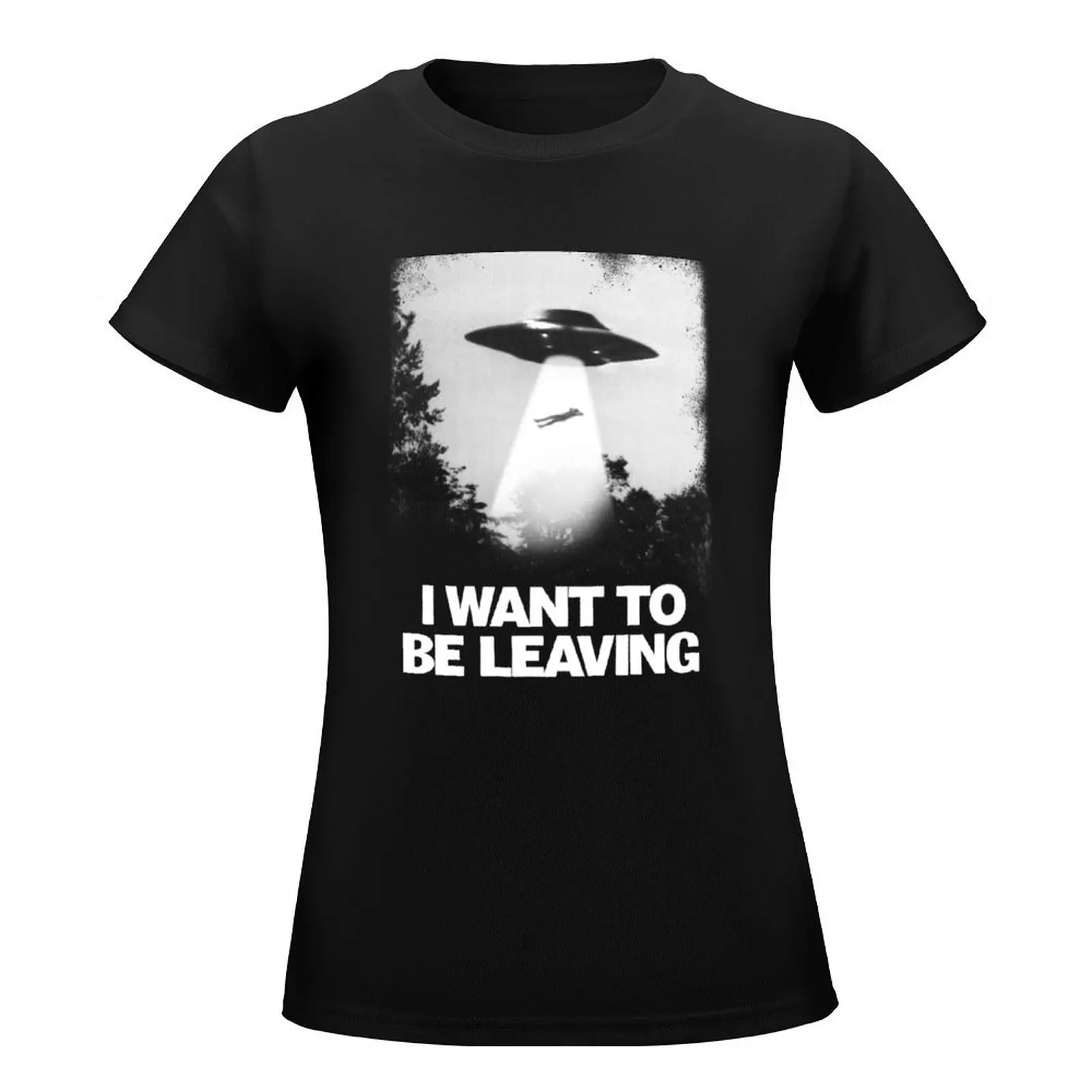 I WANT TO BE LEAVING T-Shirt kawaii clothes anime clothes cat shirts for Women