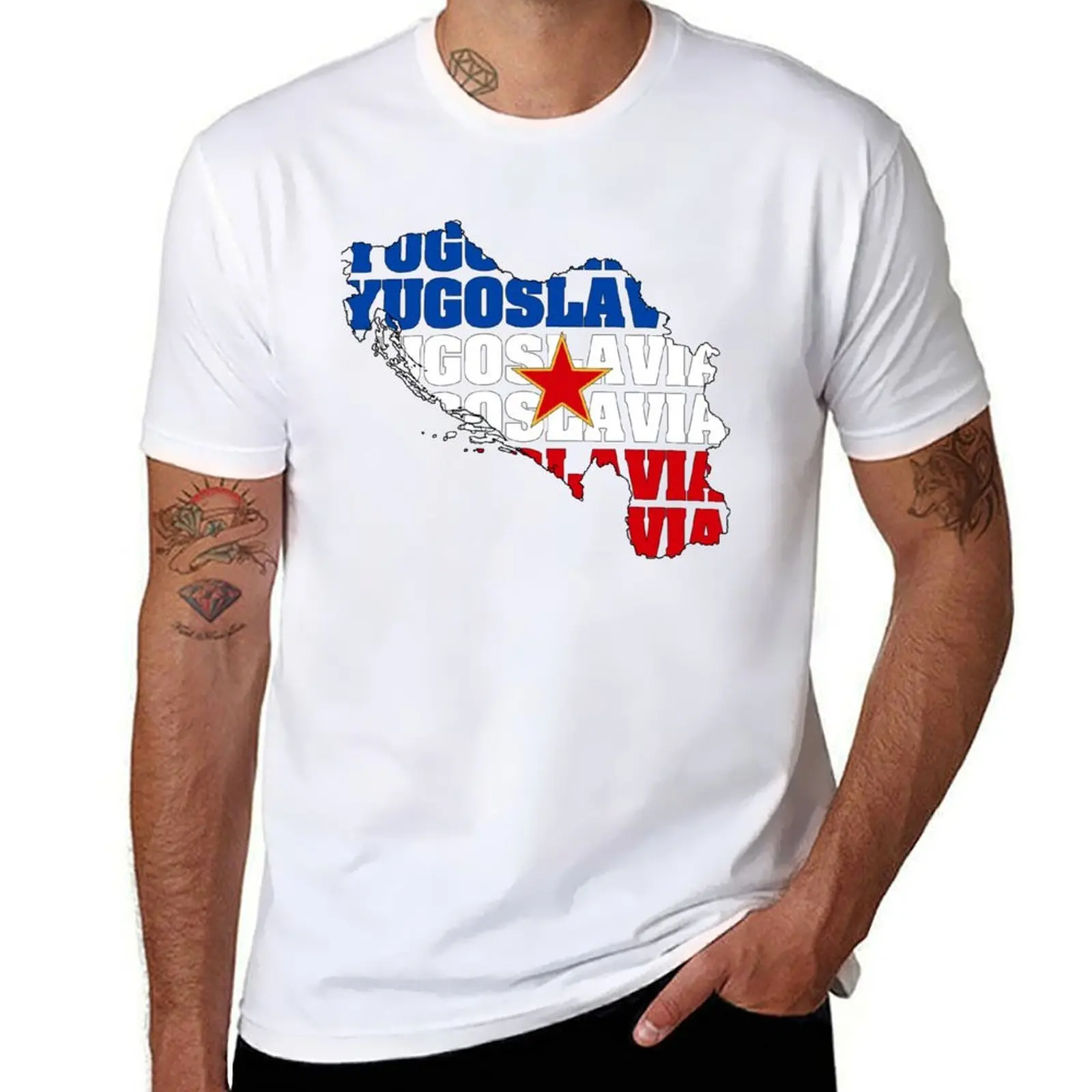 

Yugoslavia majica T-Shirt t shirts designer cotton t shirts man 100% T-Shirt