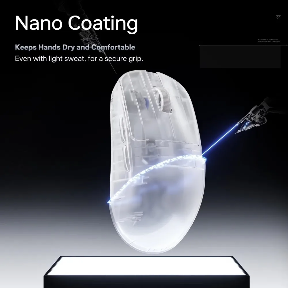 ATK Blazing Sky ZERO Mouse Dual 8K Ergonomic Wireless Gamer Mouse Low Latency PAW3950Ultra Custom Dual-Mode Gaming Accessories