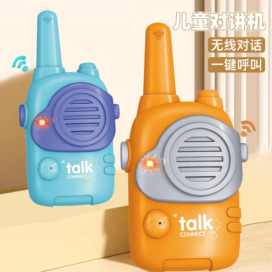 Casa de brincar para crianças, walkie-talkie de brinquedo ao ar livre, novo intercomunicador de chamada sem fio com um botão para interação pai-filho