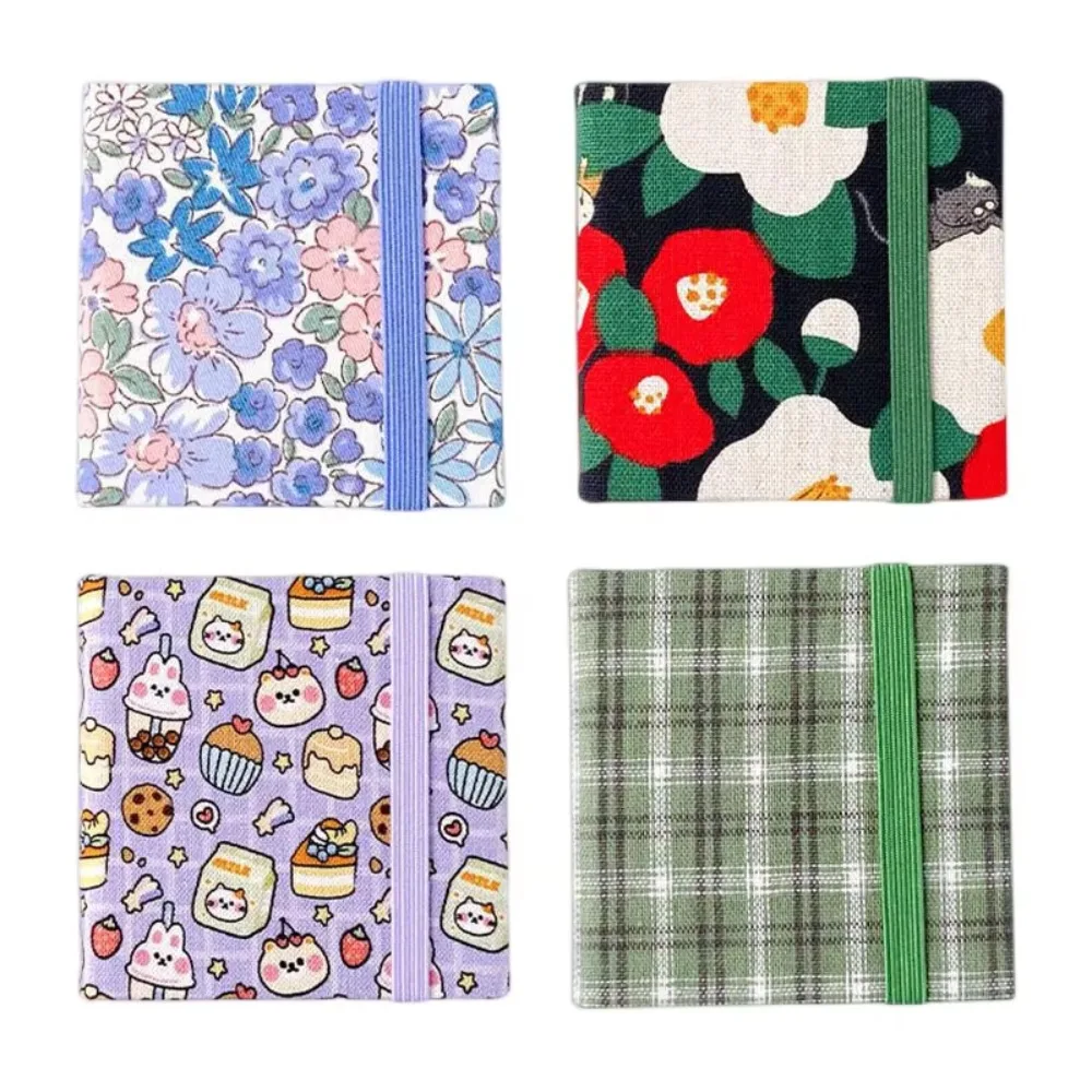 Flower Mini Fabric Watercolor Book Paper Pad 20 Sheets Watercolor Sketchbook Colorful Portable Mini Watercolor Painting Book