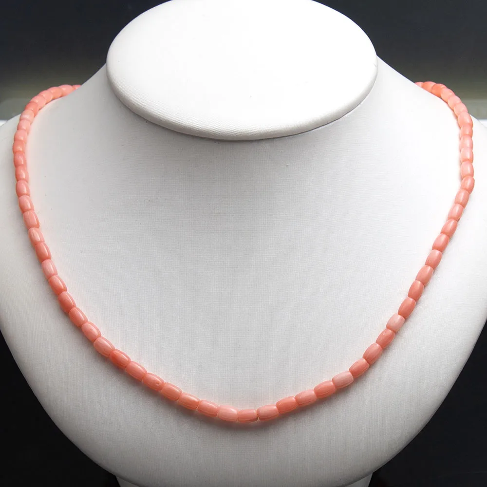 

Fashion Natural Coral Pink Irregular Cylinder Loose Spacer Beads Making Necklace Bracelet DIY Charm Jewelry Accessories 4x6mm
