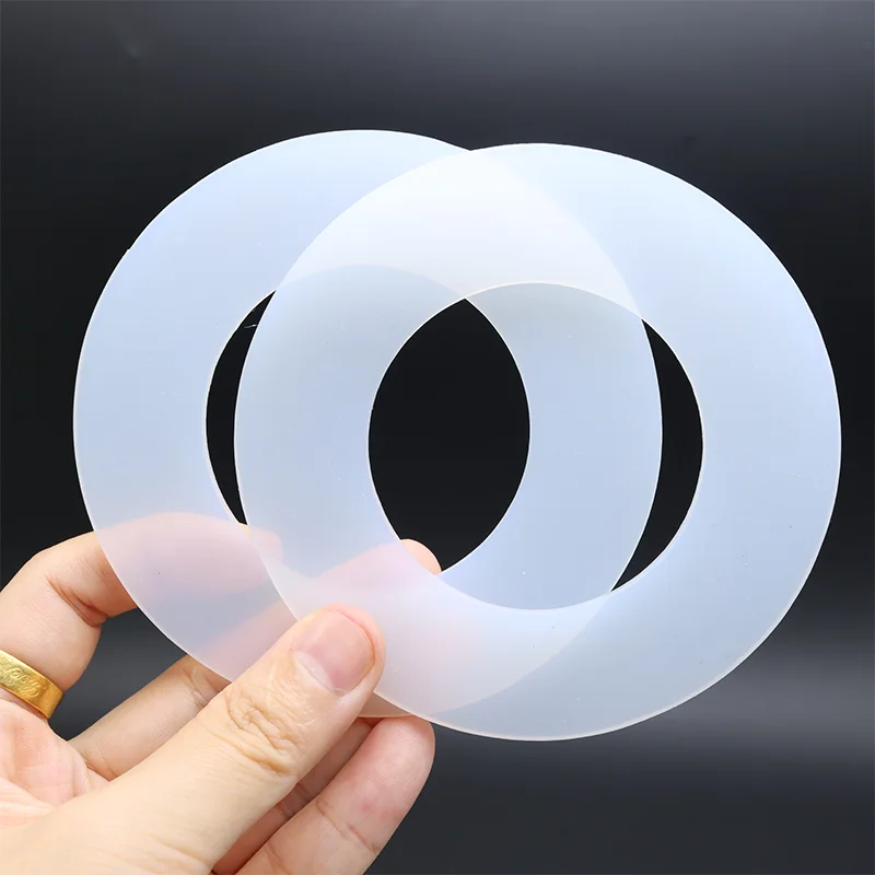 Silicone Rubber Gasket Round Flat Sealing Flange Washer Water Pipe Screw High Temperature Resistant Soft Waterproof Seal O Ring