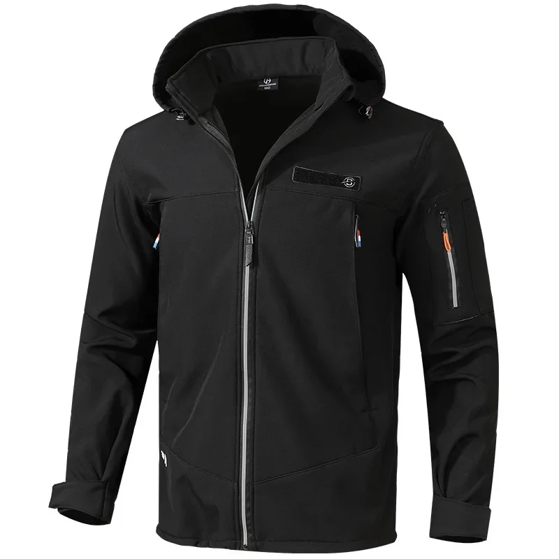 

useful Winter Jacket Suit Men's Fleece Thickened Windproof Waterproof Thermal Clothing Cycling Outdoor Mountaineering Clothing