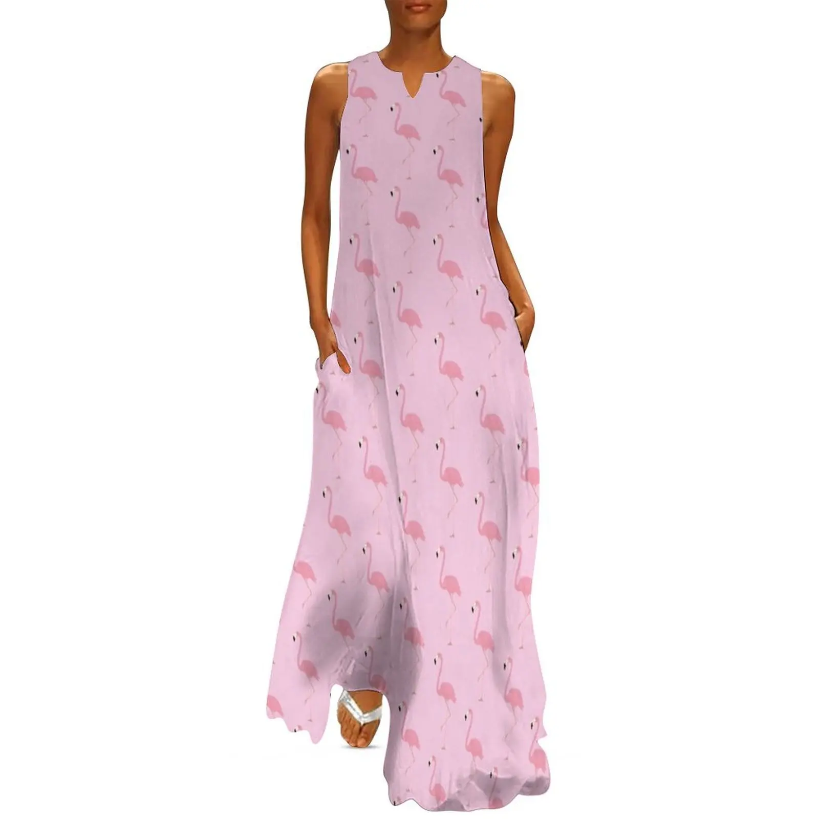 

FLAMINGO Long Dress summer dress daily womans clothing wedding dresses for woman elegant party dress for women 2024